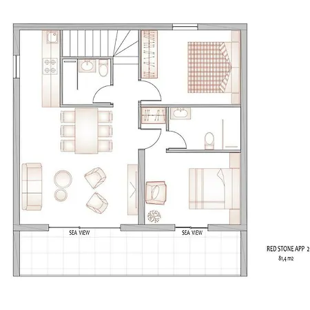 Apartmán Redstone Luxury Sveta Nedelja (Hvar)